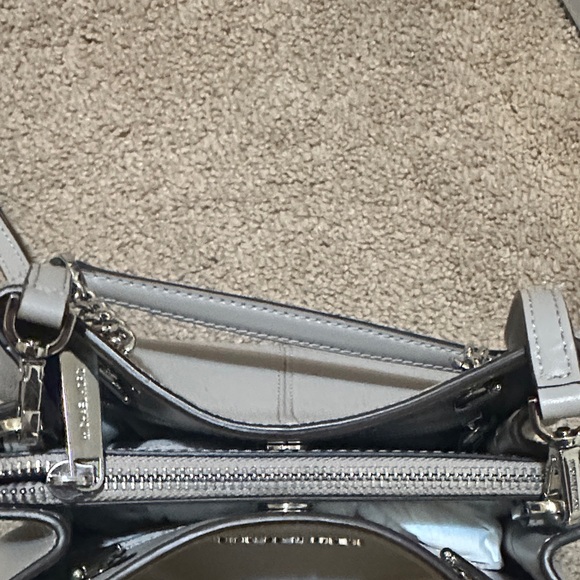 Michael Kors Silver Chain Shoulder Bag - Picture 3 of 5